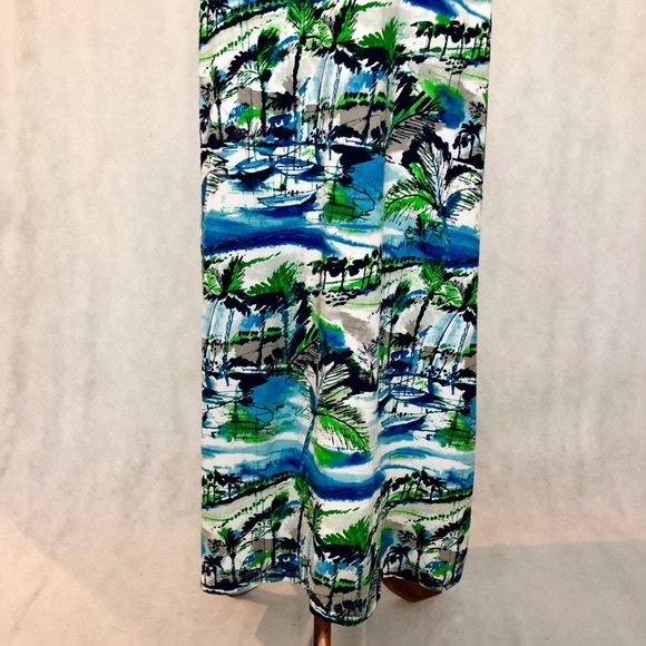 Tommy Bahama Strapless Tropical Print Maxi Dress - Picture 4 of 8